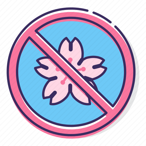 Do not pick flowers, no flower picking, no picking flowers, sign icon - Download on Iconfinder