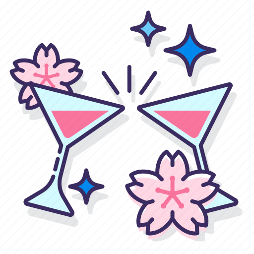 Cherry blossom party, party, sakura, sakura party icon - Download on Iconfinder
