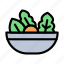 kale, vegetable, salad, food, bowl 