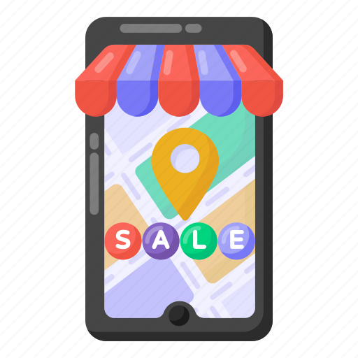 Shop location, sale location, sale gps, online sale location, sale navigation icon - Download on Iconfinder