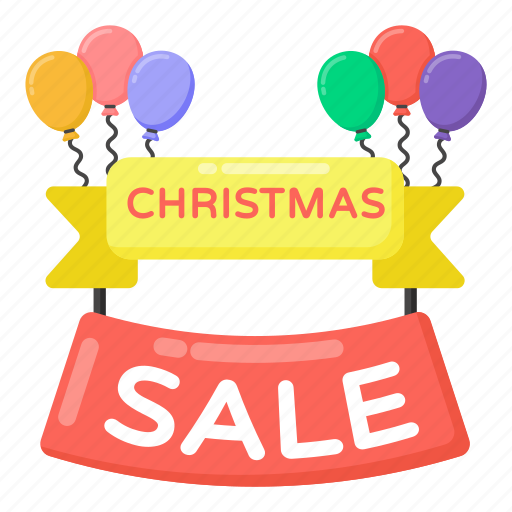 Xmas sale, christmas sale, hanging sale signage, christmas sale label, sale banner icon - Download on Iconfinder