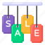 hanging sale mark, hanging sale labels, sale badges, sale tags, sale coupons 