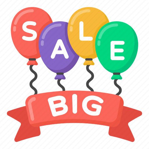 Sale sign, big sale balloons, sale banner, big sale, sale label icon - Download on Iconfinder