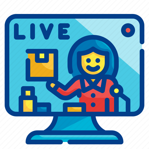 Streaming, live, media, entertainment, broadcast icon - Download on Iconfinder
