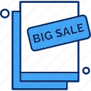 big, discount, sale, tag