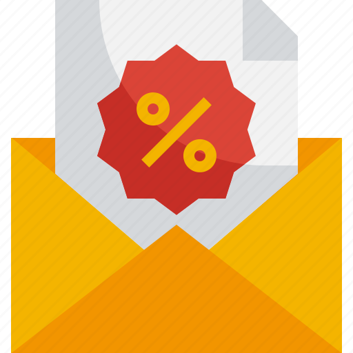 Email, message, promotion, discount, sale, ecommerce, communication icon - Download on Iconfinder