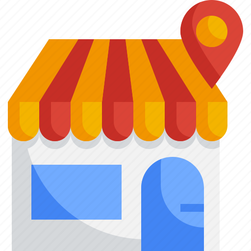 Location, shop, pin, shopping, store, commerce icon - Download on Iconfinder