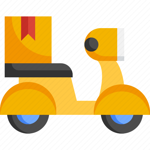 Scooter, delivery, bike, vehicle, transport, service, motorcycle icon - Download on Iconfinder