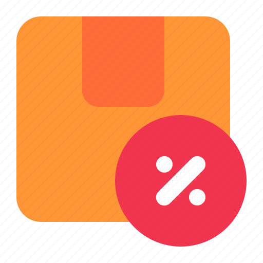 Discount, sales, percentage, box, packaging icon - Download on Iconfinder