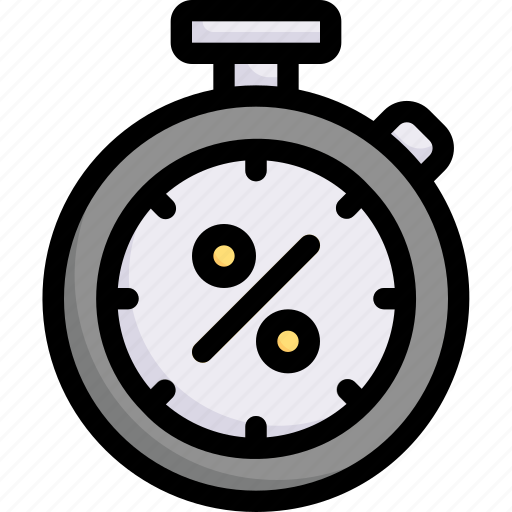 Discount, promotion, sales, sell, shopping, stopwatch discount, time icon - Download on Iconfinder