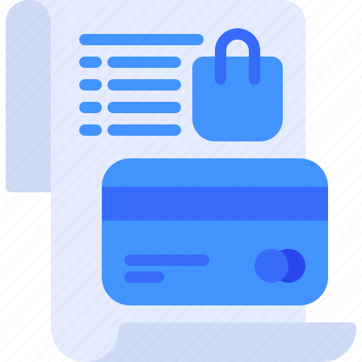 Card, credit, list, receipt, shopping icon - Download on Iconfinder