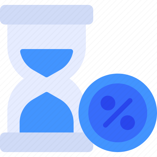 Discount, hourglass, loading, percentage, waiting icon - Download on Iconfinder