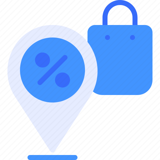 Bag, discount, pin, sale, shopping icon - Download on Iconfinder
