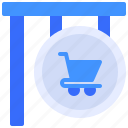 ecommerce, sale, shopping, sign, trolley