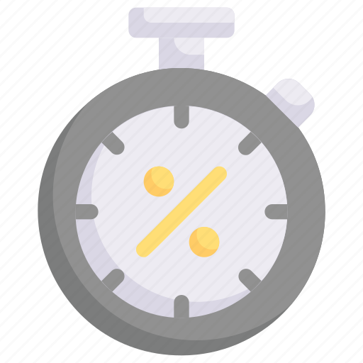 Discount, promotion, sales, sell, shopping, stopwatch discount, time icon - Download on Iconfinder