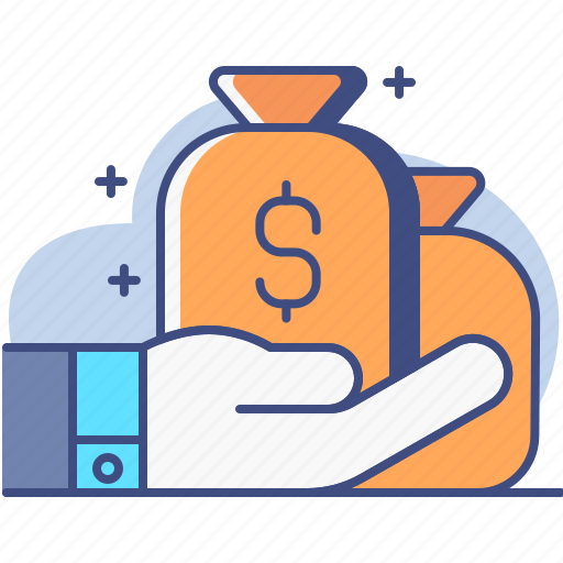 Bag, budget, dollar, hand icon - Download on Iconfinder