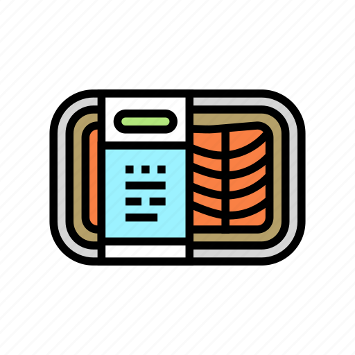 Package, salmon, fish, delicious, seafood, sashimi icon - Download on Iconfinder