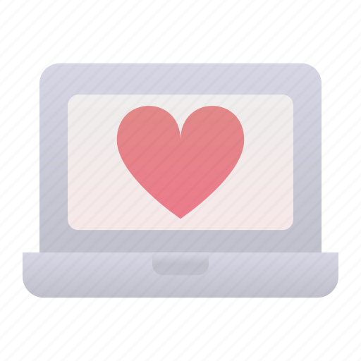 Computer, day, heart, love, online, valentines icon - Download on Iconfinder