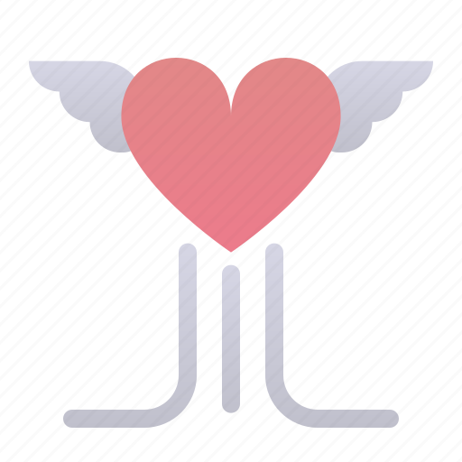 Day, flying, heart, love, valentines, wings icon - Download on Iconfinder