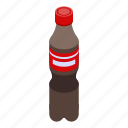 bottle, cartoon, cola, isometric, plastic, silhouette, water