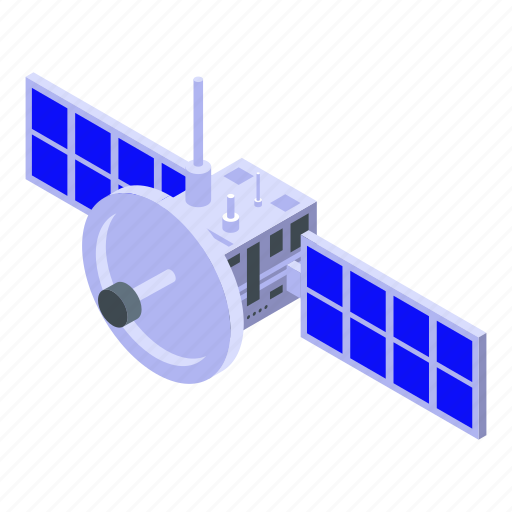Cartoon, globe, internet, isometric, satellite, silhouette, space icon - Download on Iconfinder