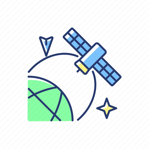 Satellite, location in space, artificial satellite status, condition information icon - Download on Iconfinder