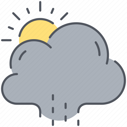 Cloud, rain, sun, climate, forecast, rainy, weather icon - Download on Iconfinder