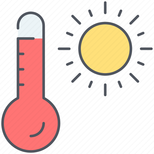 Hot, temperature, climate, forecast, summer, thermometer, weather icon - Download on Iconfinder