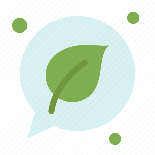 Chat, green, leaf, save icon - Download on Iconfinder