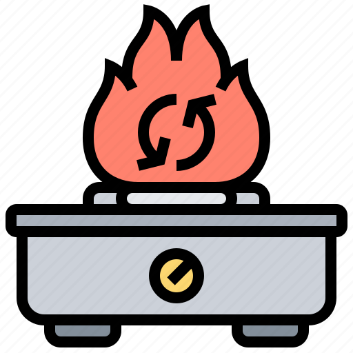 Biogas, cooking, fire, flame, stoves icon - Download on Iconfinder