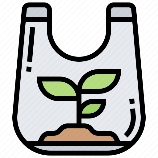 Bag, container, plants, recycle, reuse icon - Download on Iconfinder