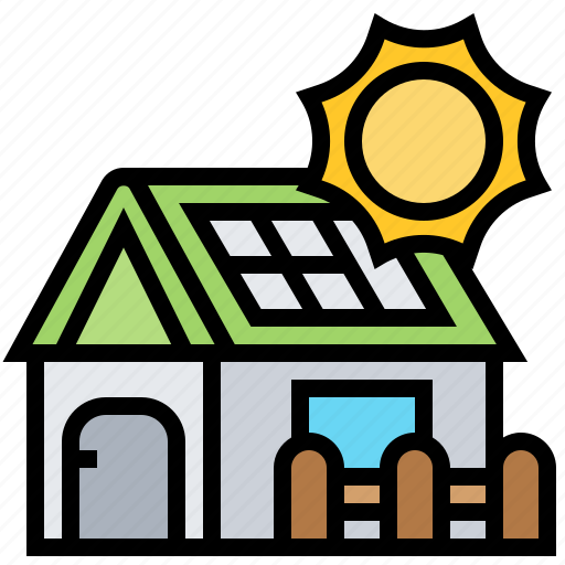 Efficient, energy, house, power, solar icon - Download on Iconfinder