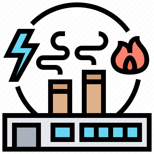 Combined, electric, plant, power, recycle icon - Download on Iconfinder
