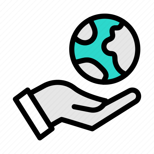 World, care, hand, protection, ecology icon - Download on Iconfinder