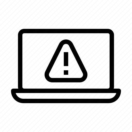 Error, laptop, problem, sign, warning icon - Download on Iconfinder