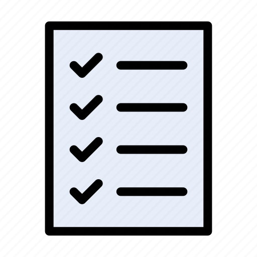 Checklist, document, files, page, paper icon - Download on Iconfinder