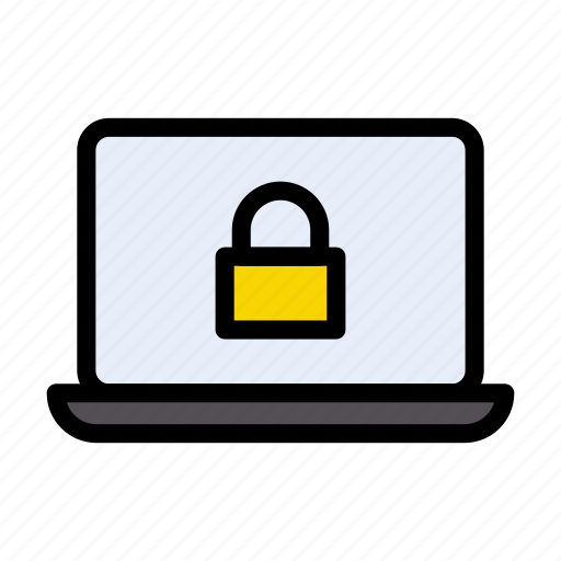 Laptop, lock, private, protection, security icon - Download on Iconfinder