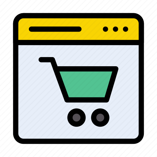 Browser, cart, online, shopping, webpage icon - Download on Iconfinder