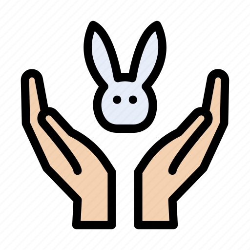 Animal, care, protection, rabbit, safety icon - Download on Iconfinder