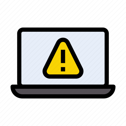 Error, laptop, problem, sign, warning icon - Download on Iconfinder