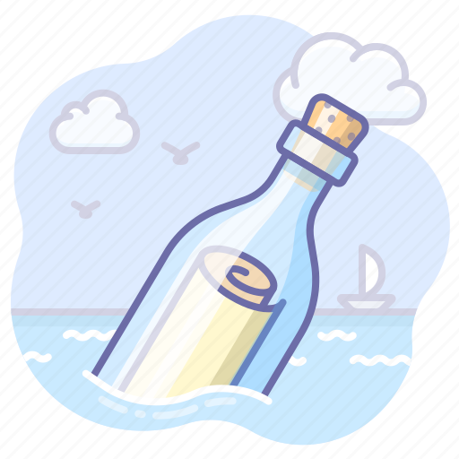 Bottle, message, sea icon - Download on Iconfinder