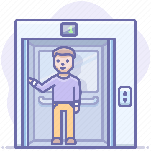 Elevator, man, rise icon - Download on Iconfinder