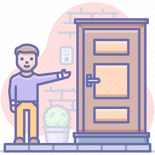 Door, invite, welcome icon - Download on Iconfinder