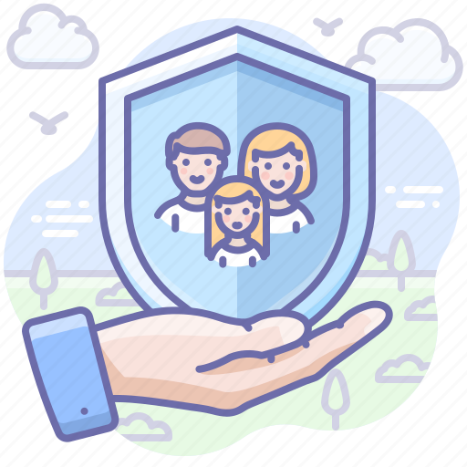 Care, family, insurance, protection, shield icon - Download on Iconfinder