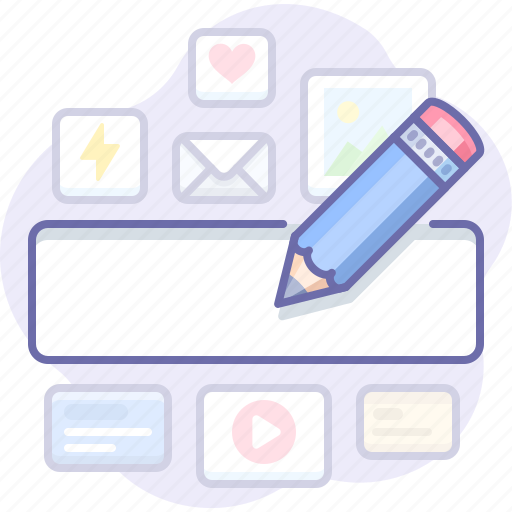 Write, text field, pencil, edit icon - Download on Iconfinder