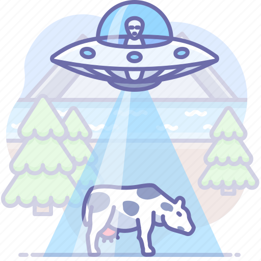 Abduction, cow, ufo icon - Download on Iconfinder
