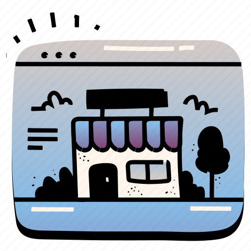 E, commerce, online, store, shop, shopping, website illustration - Download on Iconfinder