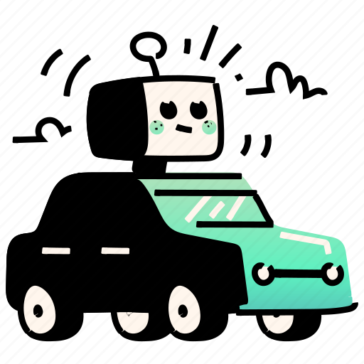 Transportation, drive, traffic, automation, robotic, robot, automatic illustration - Download on Iconfinder