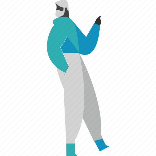 Man, male, person, point illustration - Download on Iconfinder