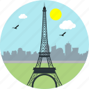 eiffel tower, france, monuments, paris, tourism, travel, city